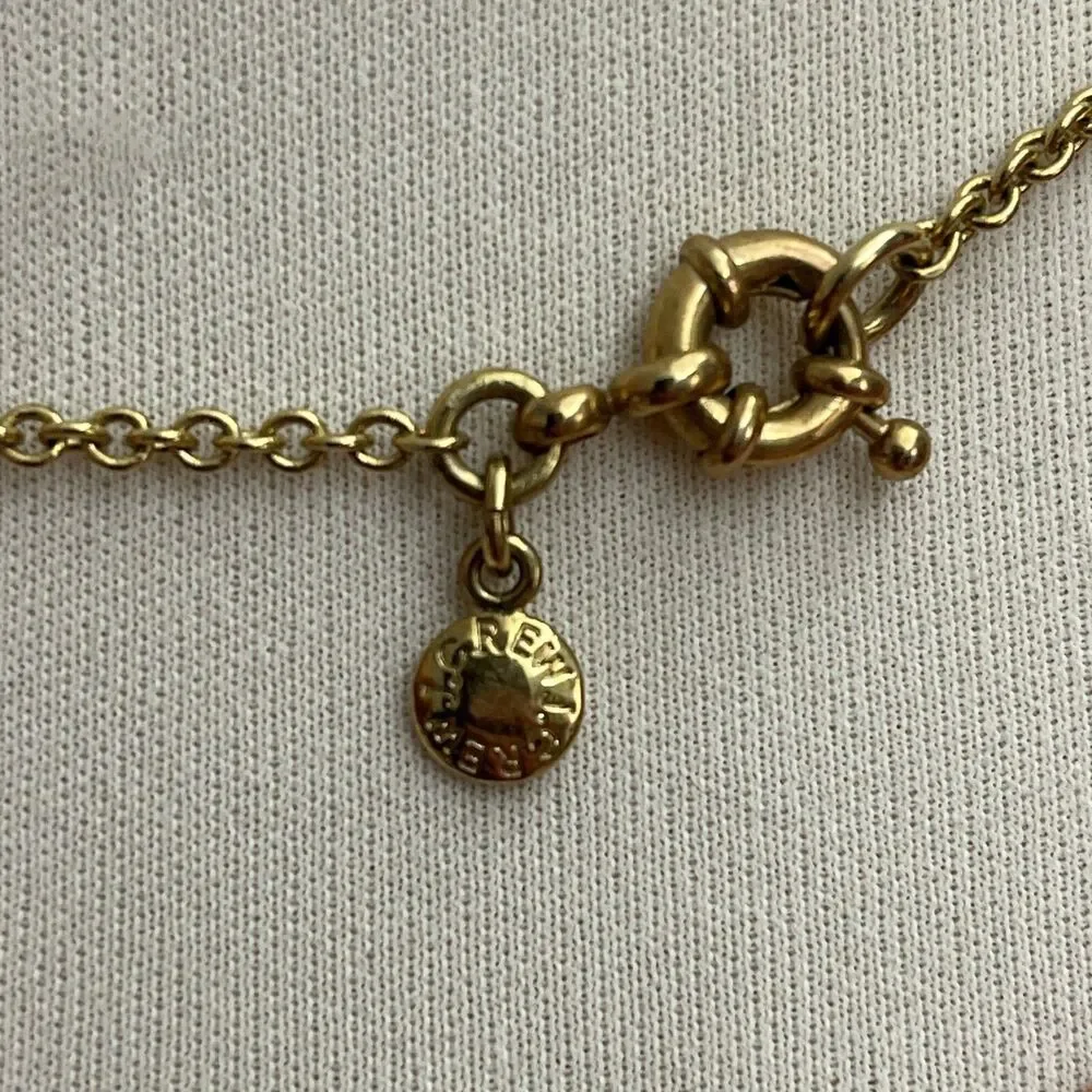 J.‎ Crew Champagne Beads Beaded Gold-tone Chains Women's Fashion Necklace